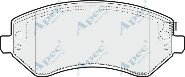 APEC BRAKING stabdžių trinkelių rinkinys, diskinis stabdys PAD1267